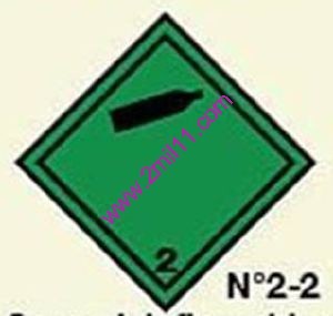 Etiquetas ADR Nº 2.2  - Gas NO inflamable