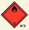Etiquetas ADR Nº 3-   Líquidos inflamables 