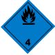 Etiquetas ADR Nº 4.3 - Materias que en contacto con el agua desprenden gases inflamables